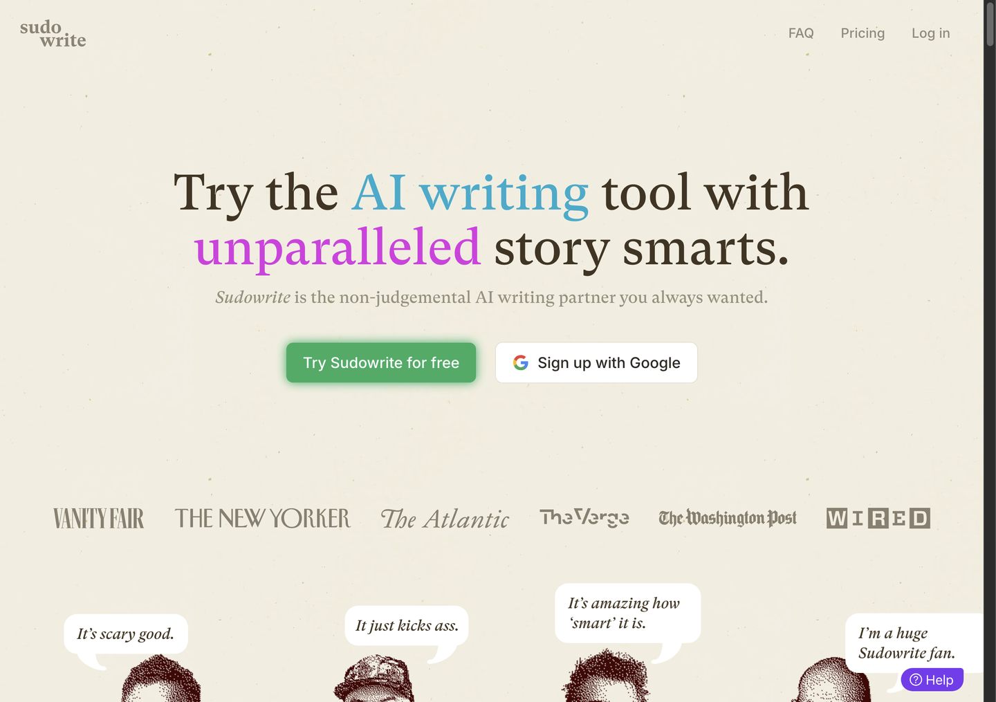 Sudowrite in action