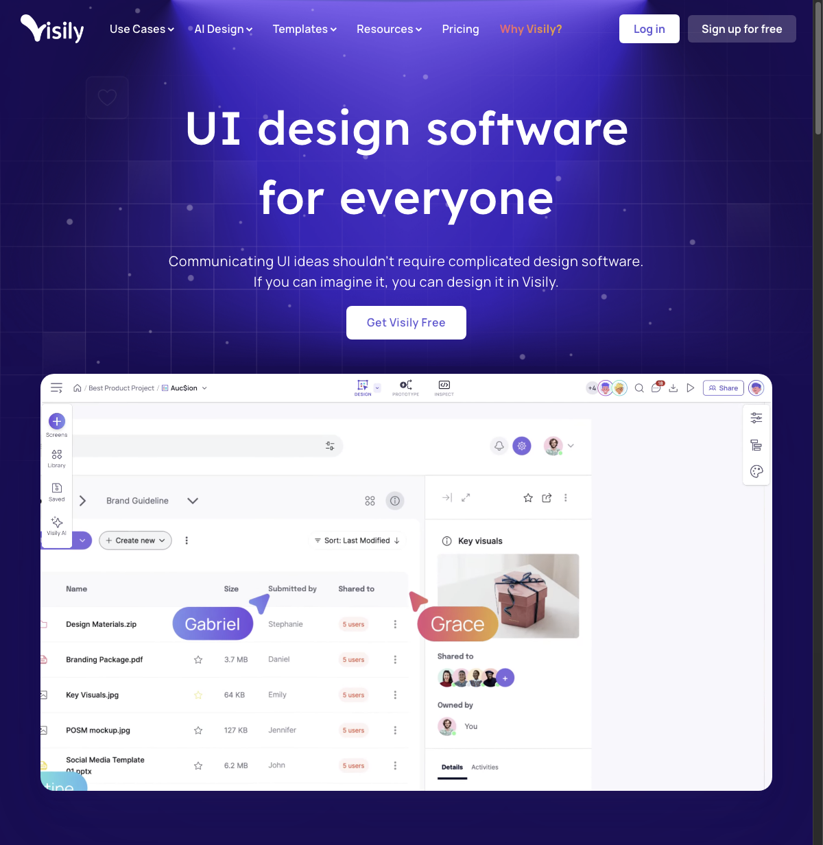 Visily in action