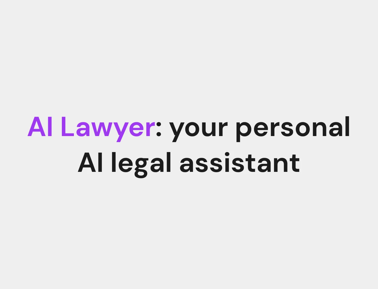 Feature image of AI Lawyer