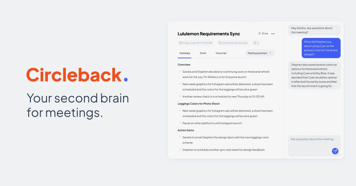 Feature image of Circleback