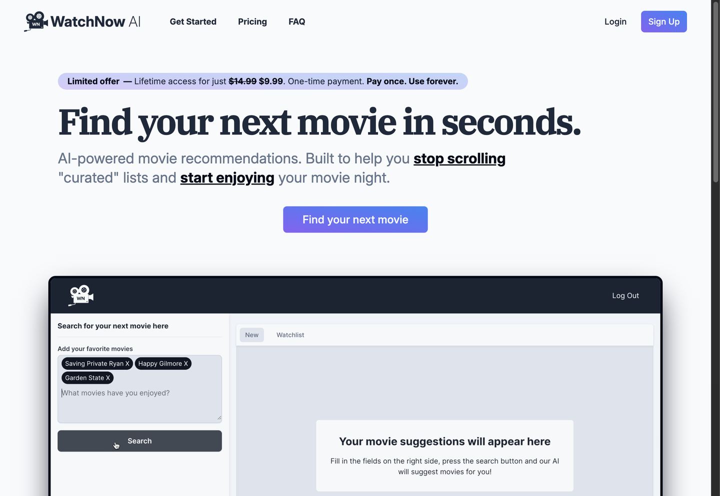 WatchNow AI in action