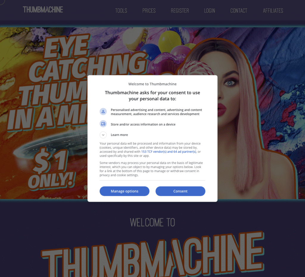 Thumbmachine - AI Tower