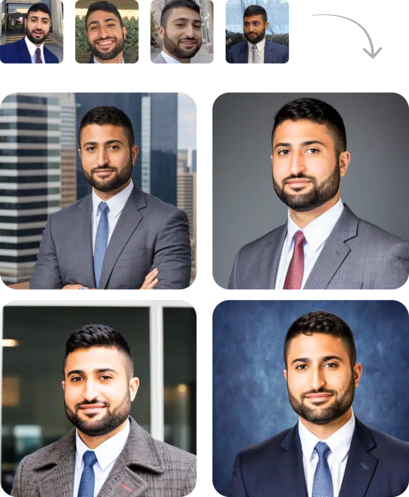 ProPhotos AI Headshots in action