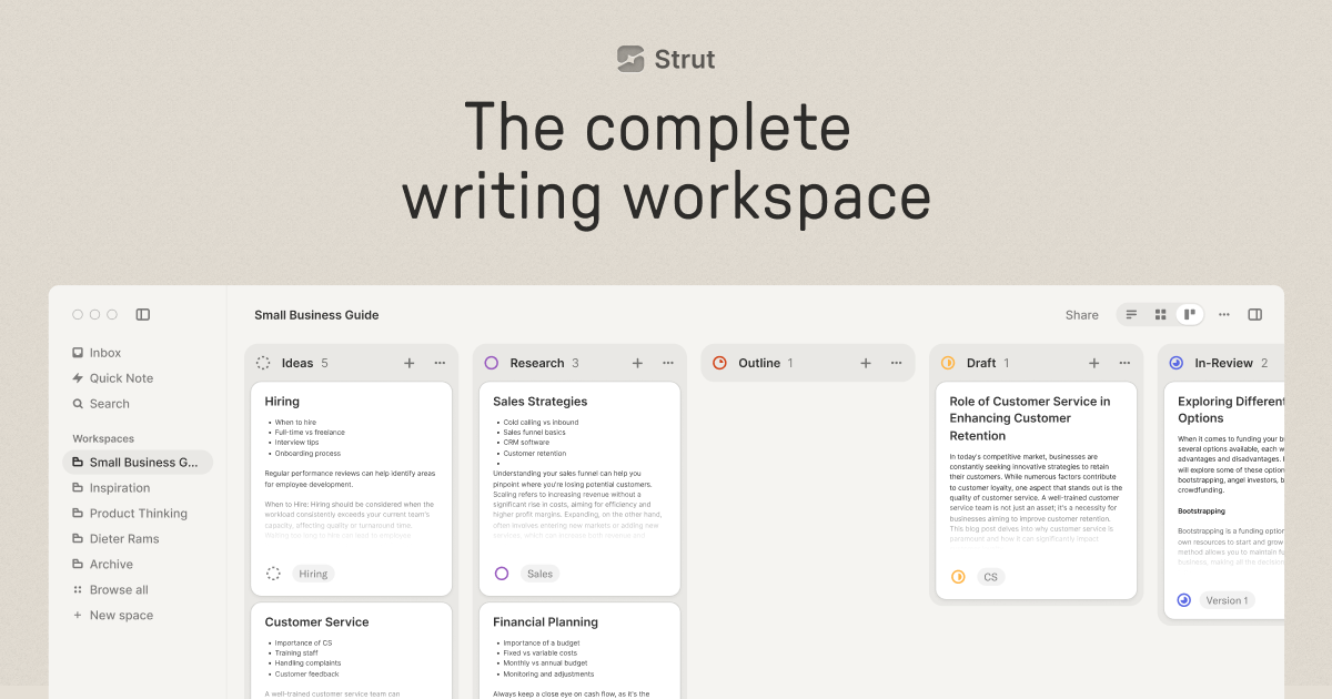 Feature image of Strut