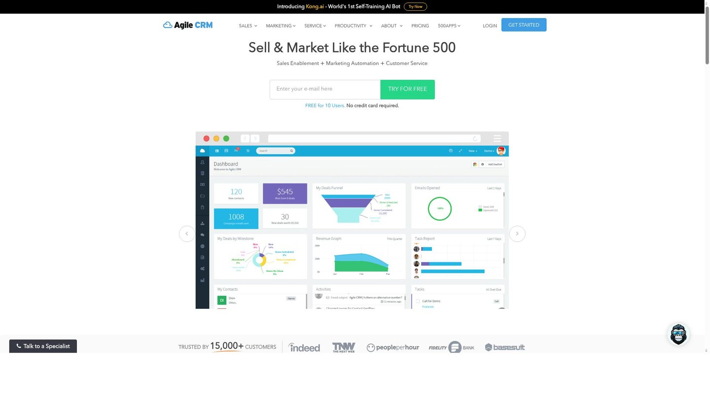 Feature image of Agile CRM