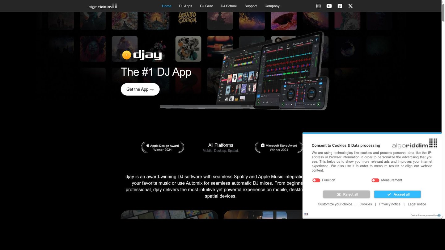 Feature image of Algoriddim