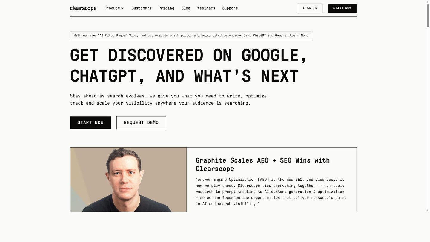 Feature image of Clearscope