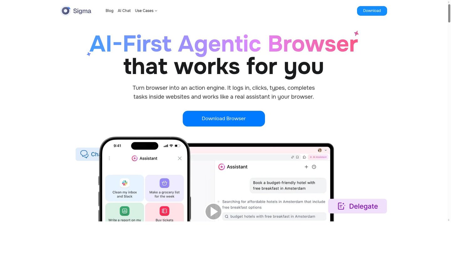Feature image of Sigma AI Browser