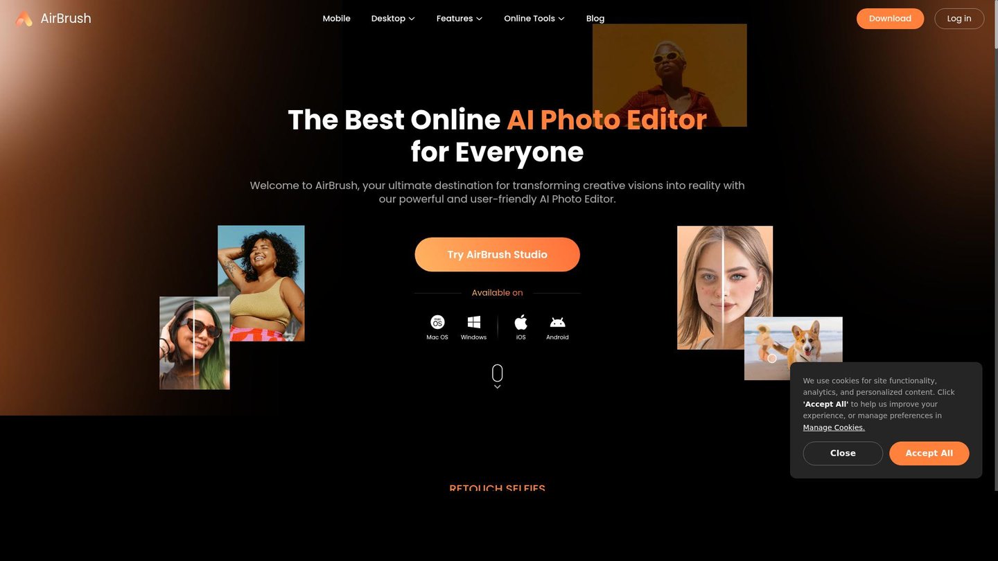 AirBrush AI Headshots in action