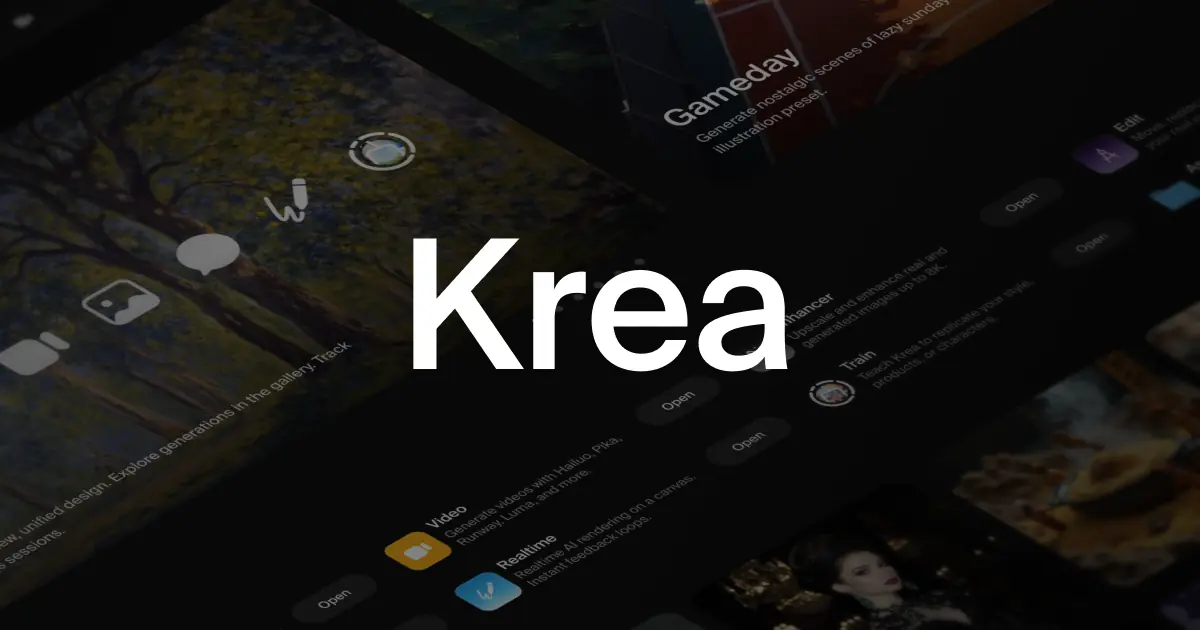 Feature image of Krea AI