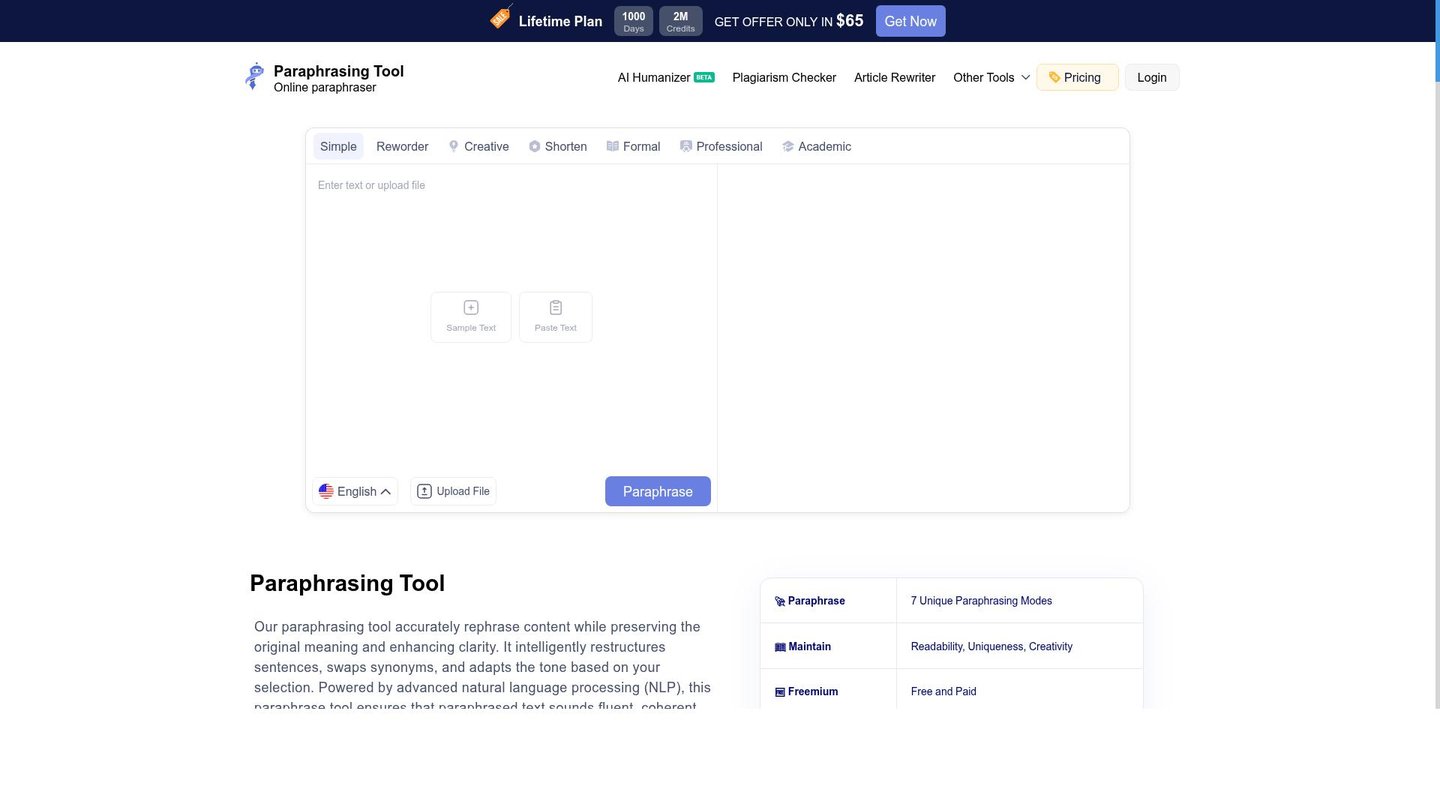Feature image of Paraphrasing Tool