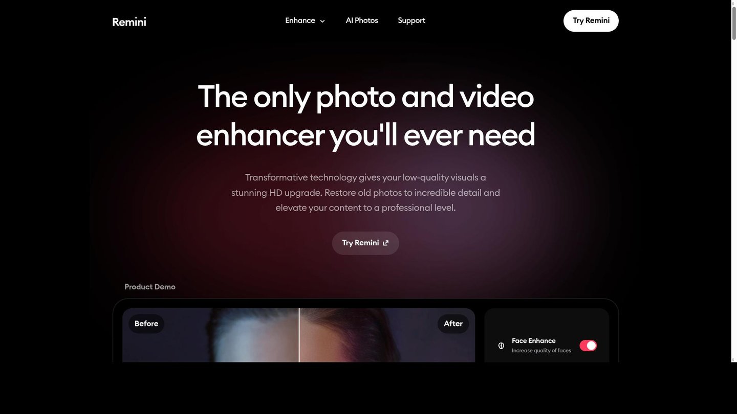 Remini in action