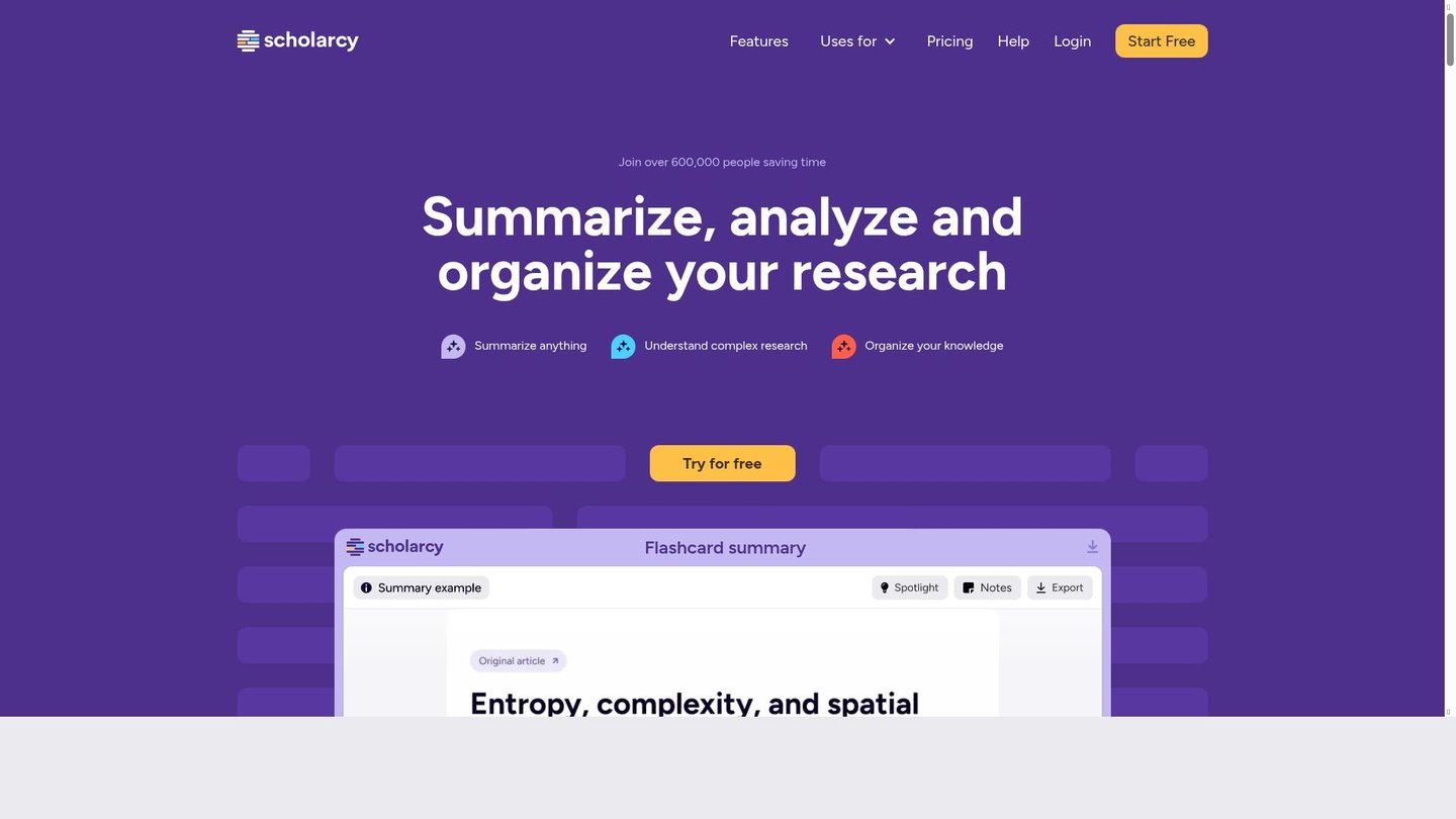 Feature image of Scholarcy