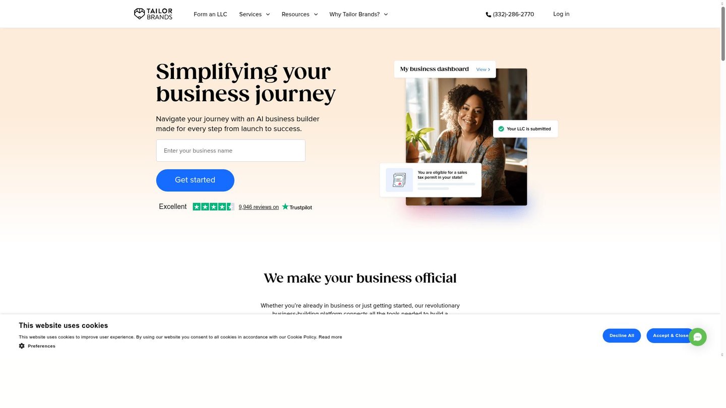 Feature image of Tailor Brands