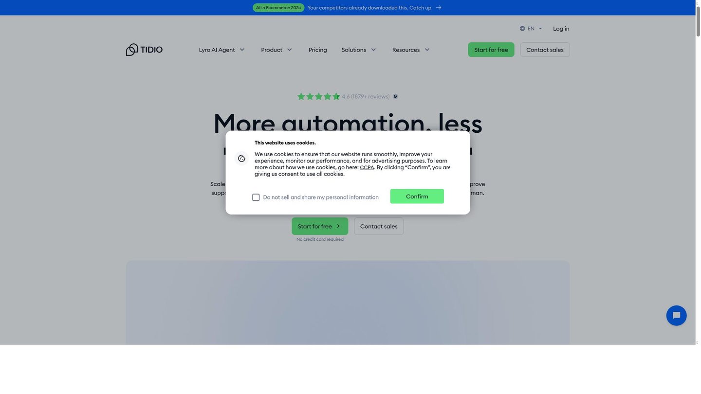 Feature image of Tidio