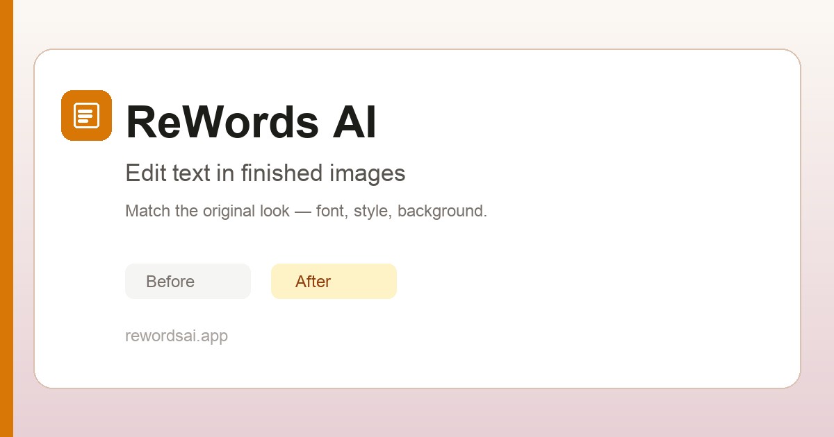Feature image of ReWords AI