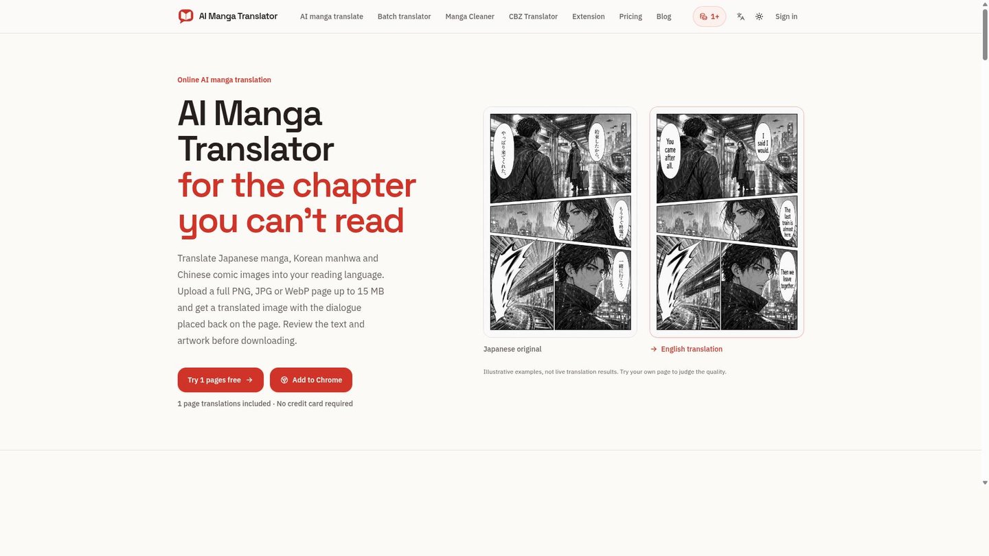 Feature image of AI Manga Translator
